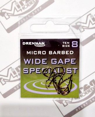 DRENNAN HACZYKI WIDE GAPE SPECIALIST (micro barbed)  #8 (op. 10szt) [HEWGSM008]