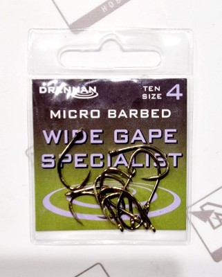 DRENNAN HACZYKI WIDE GAPE SPECIALIST (micro barbed)  #4 (op. 10szt) [HEWGSM004]