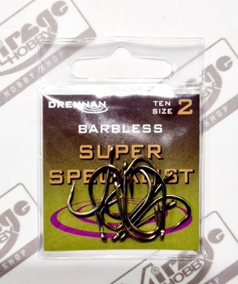 DRENNAN HACZYKI SUPER SPECIALIST (barbless)  #2 (op. 10szt) [HESU002]