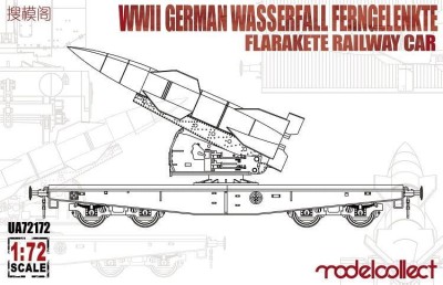 MODELCOLLECT UA72172 1:72 WWII German Wasserfall Ferngelenkte Flarakete Railway Car 