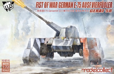 MODELCOLLECT UA72115 1:72 Fist of War German WWII E75 Ausf.vierfubler Gerat 58