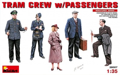 MINIART 38007 1:35 TRAM CREW w/PASSENGERS