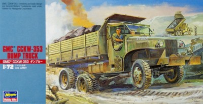 HASEGAWA MT22 1:72 GMC CCKW-353 DUMP TRUCK