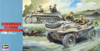HASEGAWA MT13 1:72 Schwimmwagen & Kettenkrad