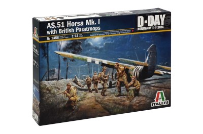ITALERI 1356 1:72 AS.51 HORSA Mk.I with BRITISH PARATROOPS