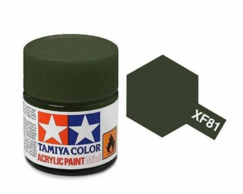 Tamiya Acrylic 81781 XF-81 DARK GREEN 2 (RAF) 10ml [MATT]