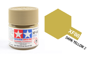 TAMIYA Acrylic 81788 XF-88 DARK YELLOW 2 (10ml) [MATT]