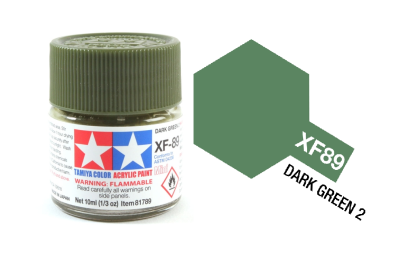 TAMIYA Acrylic 81789 XF-89 DARK GREEN 2 (10ml) [MATT]