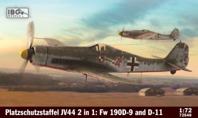 IBG 72548 1:72 Platzschutzstaffel JV44 2 in 1: Fw 190D-9 and D-11
