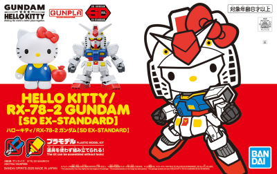 GUNDAM SD 58924 HELLO KITTY/RX-78-2 GUNDAM