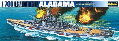 HASEGAWA 44121 1:700 U.S.A. Battleship USS Alabama BB-60
