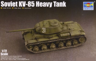 TRUMPETER 07127 1:72 Soviet KV-85 Heavy Tank 