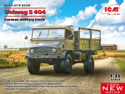 ICM 35135 1:35 Unimog S 404, German military truck