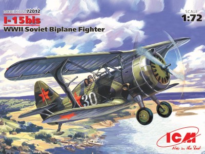 ICM 72012 1:72 I-15 bis  WWII Soviet Biplane Fighter