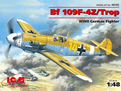 ICM 48105 1:48 Messerschmitt Bf 109F-4Z/Trop