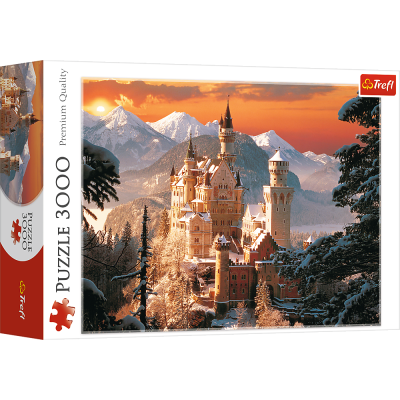 PUZZLE 3000 TREFL 33025 Zimowy Zamek Neuschwanstein, Niemcy