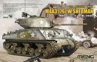 MENG TS043 1:35 U.S. MEDIUM TANK M4A3 (76) W SHERMAN