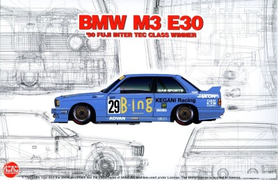 NUNU BEEMAX PN24019 1:24 BMW M3 E30 '90 FUJI INTER TEC CLASS WINNER 