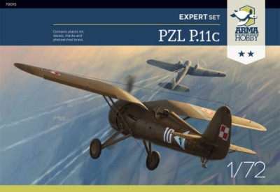 ARMA HOBBY 70015 1:72 PZL P.11c - Expert Set