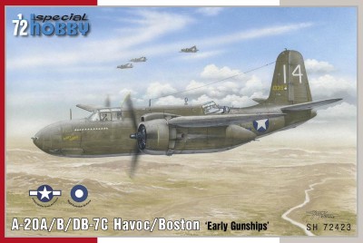 SPECIAL HOBBY 72423 1:72 A-20A/B Havoc/Boston "Early Gunships"