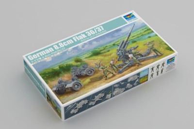 TRUMPETER 02359 1:35 German 8.8cm Flak 36/37 with 6 figures