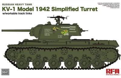 Rye Field Model RM5041 1:35 KV-1 Model 1942 Simplified Turret