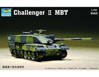 TRUMPETER 07214 1:72 British Army Challenger II MBT