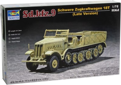 TRUMPETER 07252 1:72 German Sd.Kfz.9 Schwere Zugkraftwagen 18t Late Version