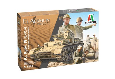 ITALERI 6593 1:35 Pz. Kpfw. IV F1/F2/G with Afrika Korps Infantry