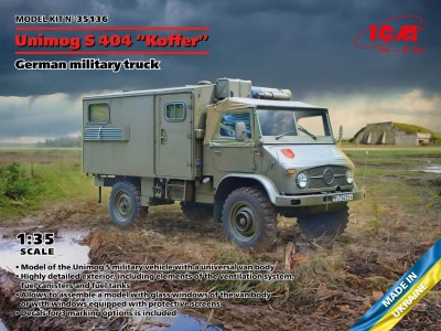 ICM 35136 1:35 Unimog 404 S "Koffer" German military truck