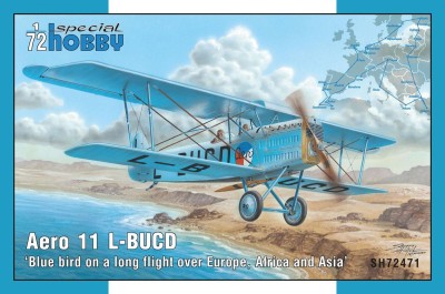 SPECIAL HOBBY 72471 1:72 Aero 11 L-BUCD 'Blue bird on a long flight over Europe, Africa and Asia'