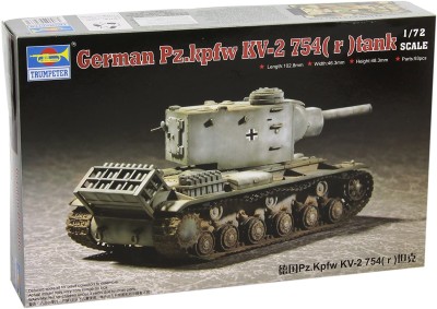 TRUMPETER 07266 1:72 German Pz.kpfw KV-2 754( r )tank