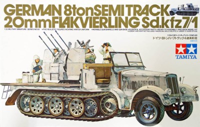 TAMIYA 35050 1:35 German 8T Half Track 20mm Flakvierling Sd.kfz.7/1