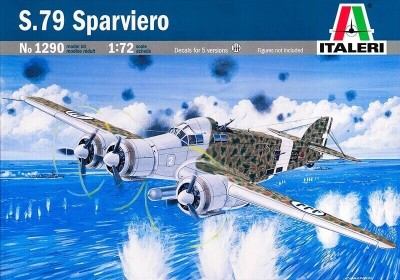 ITALERI 1290 1:72 Italian bomber SM-79 SPARVIERO