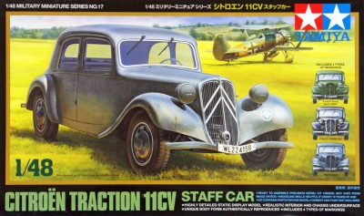 TAMIYA 32517 1:48 Citroen Traction 11CV Staff Car