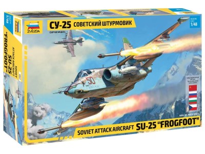 ZVEZDA 4807 1:48 1:48 Su-25 Frogfoot Soviet Attack Aircraft
