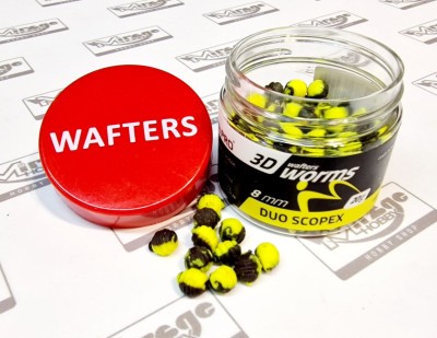 DUMBELLS MATCH PRO WORMS 3D WAFTER 8mm DUO SCOPEX (opak. 20g)