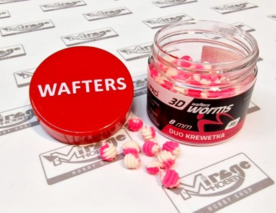 DUMBELLS MATCH PRO WORMS 3D WAFTER 8mm DUO SHRIMP (krewetka) (opak. 20g)