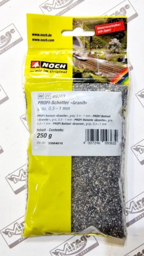 NOCH 09376 Ballast, gris foncé, H0, TT - Slot Car-Union