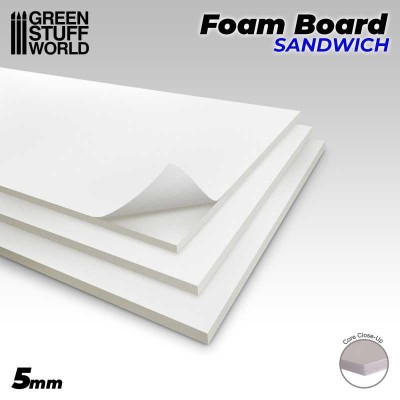 GSW 9318 Foamboard 5 mm 20cm x 30cm (2 pcs) (deski piankowe)