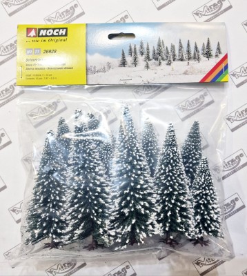 NOCH 26928 Zestaw Drzewek Śnieżne Jodły [SET 10pcs] (5cm-14cm)