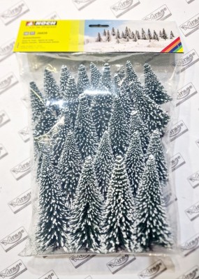 NOCH 26828 Zestaw Drzewek Śnieżne Jodły [SET 25pcs] (5cm-14cm)