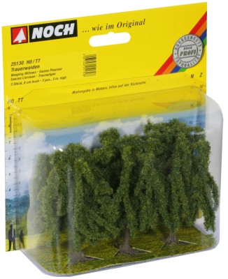 NOCH 25130 Zestaw Drzewek Wierzba Płacząca [SET 3pcs] (8cm) 