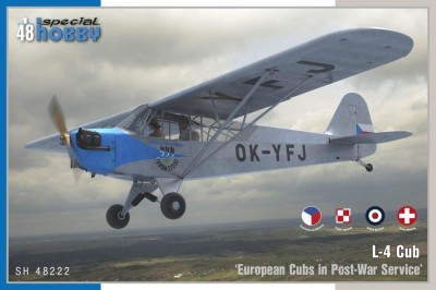 SPECIAL HOBBY 48222 1:48 L-4 Cub 'European Cubs in Post-War Service' (Polska Wersja)