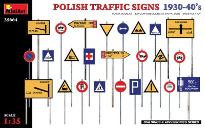 MINIART 35664 1:35 Polish Traffic Signs 1930-40's