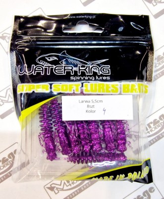 WATER KING LARWA 5,5cm - KOLOR nr  4 (op. 8szt) 