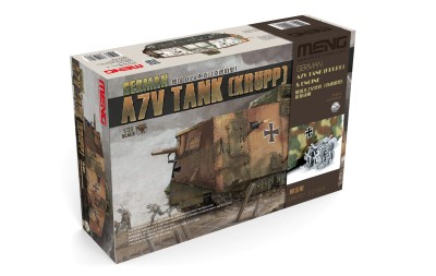 MENG TS017s 1:35 German A7V Tank (Krupp) & Engine [LIMITED edition]