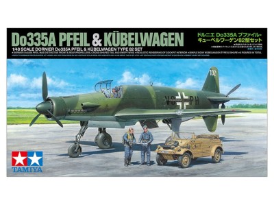 TAMIYA 25206 1:48 Dornier Do335A Pfeil & Kubelwagen Type 82 Set