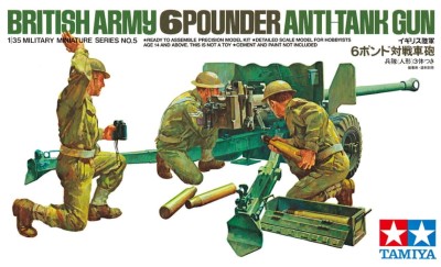 TAMIYA 35005 1:35 British 6-Pound Gun