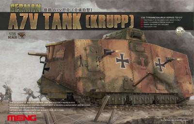 MENG TS017 1:35 German A7V Tank (Krupp)